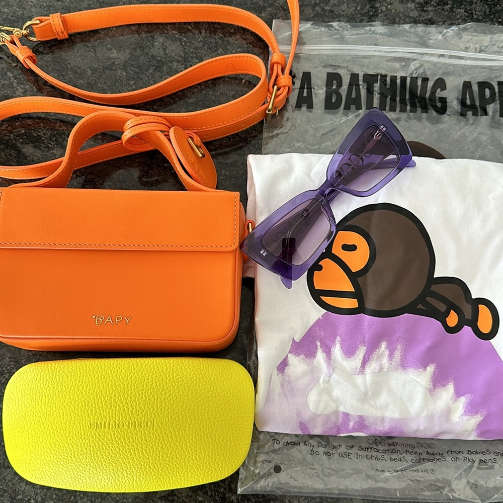 BAPY LEATHER BOX CROSSBODY BAG